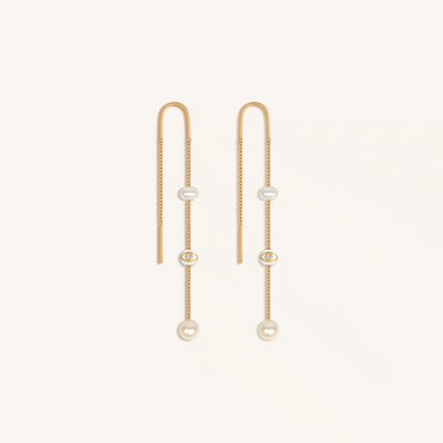 Eternal Hope Pearl Thread Earrings