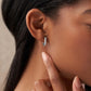 Sparkling Soul - Silver Hoop Earrings