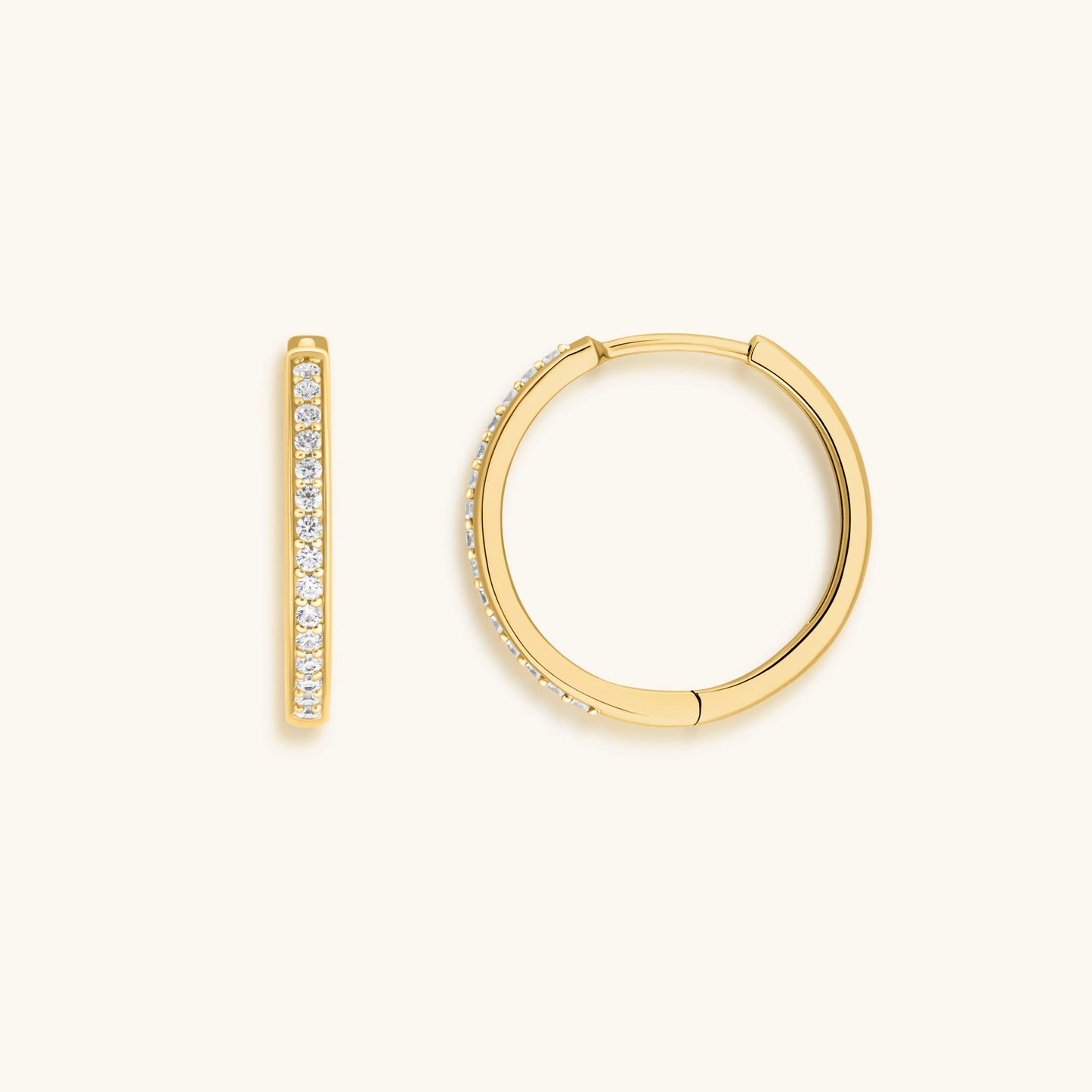 Sparkling Soul - Gold Hoop Earrings