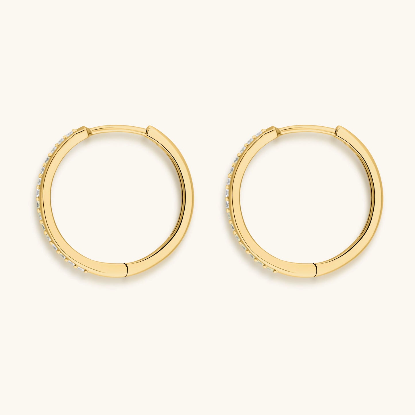 Sparkling Soul - Gold Hoop Earrings