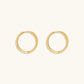 Flow of Energy - Gold Hoop Earrings