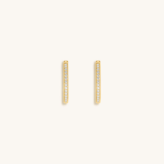 Wheel of Stars - Gold Hoop Earrings
