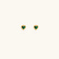 Spiritual Abundance Malachite Heart Earrings