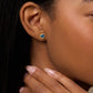 Loving Vibes Blue Opal Heart Earrings
