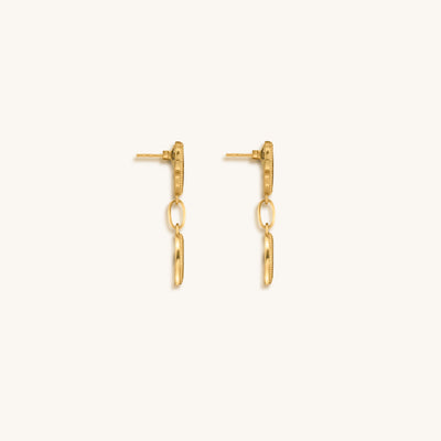 Dreams Secured Tiger’s Eye & Malachite Hamsa & Evil Eye Earrings