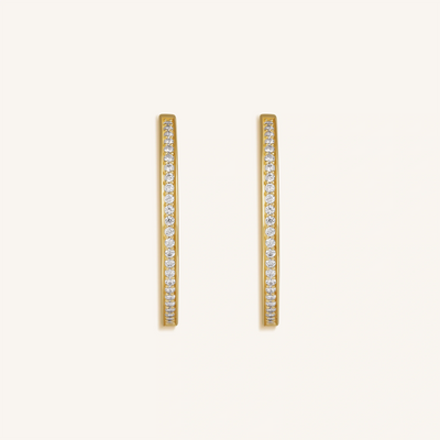 Celestial Radiance Gold Hoop Earrings