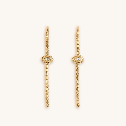 Divine Protection - Evil Eye Hoop Earrings