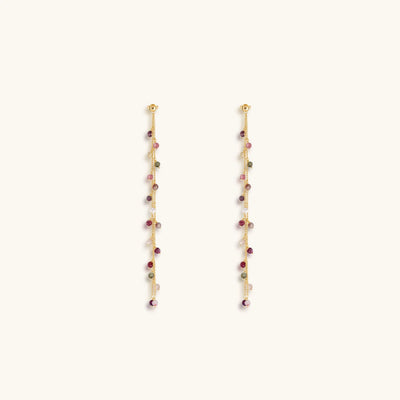 Harmony's Radiance Tourmaline Drop Earrings