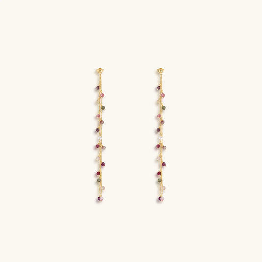 Harmony's Radiance Tourmaline Drop Earrings