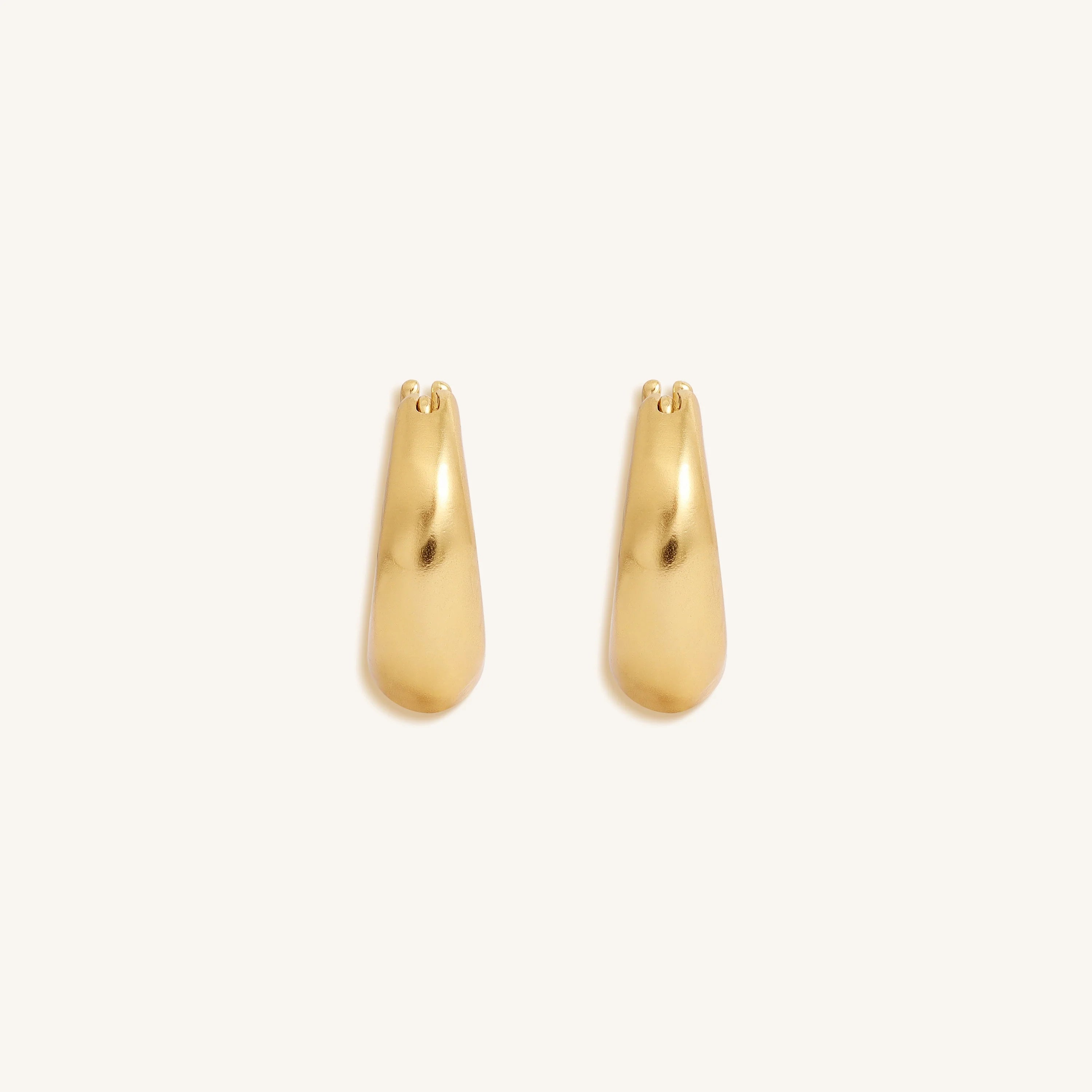 Solstice Gleam Gold Hoops