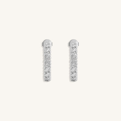 Infinite Energy Silver Hoop Earrings