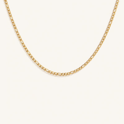Golden Serenade Figaro Chain Necklace