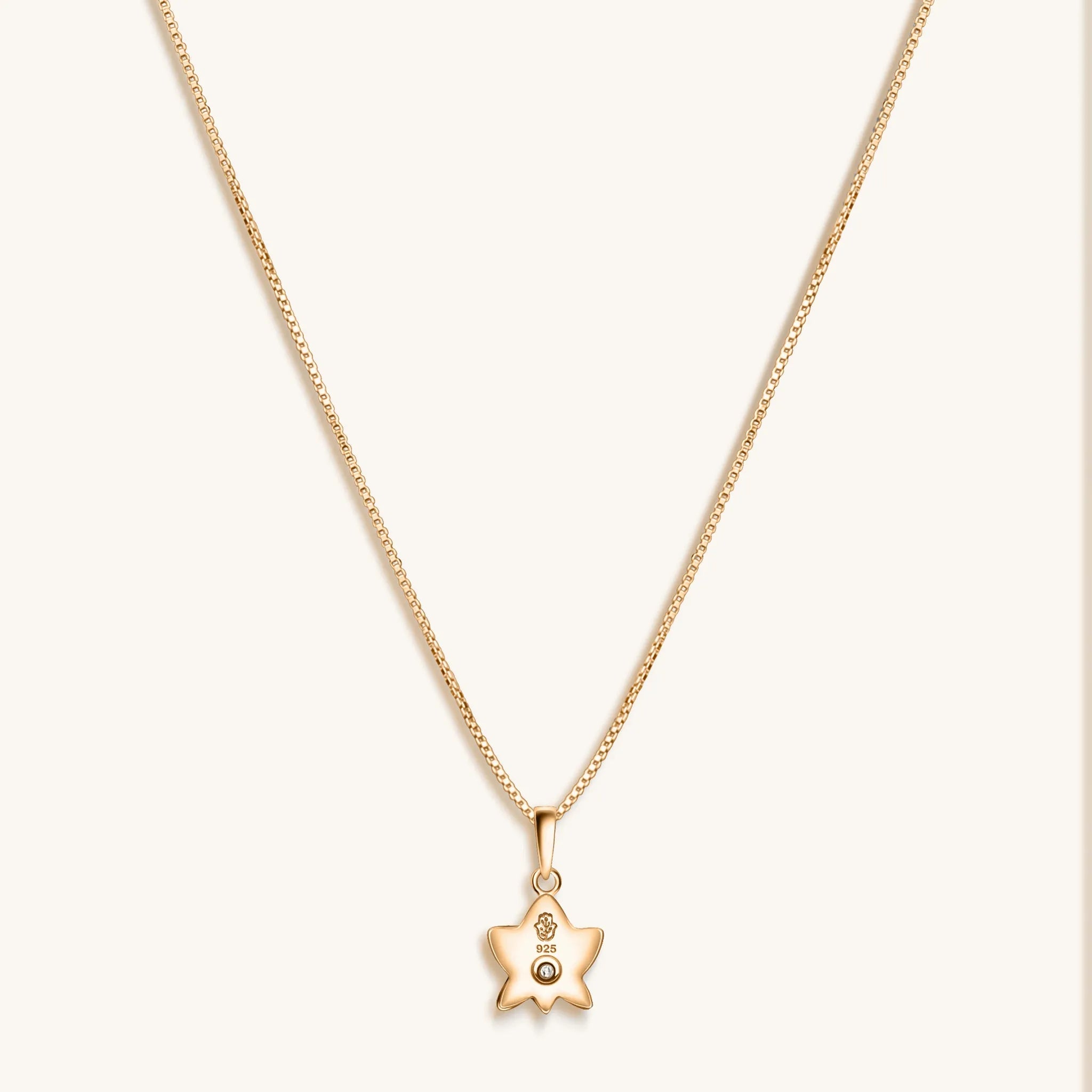 Emerging Beauty Lotus Pendant Necklace