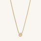 Zen Warrior Gold Evil Eye Necklace