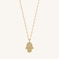 Inspired Action Gold Evil Eye & Hamsa Hand Necklace
