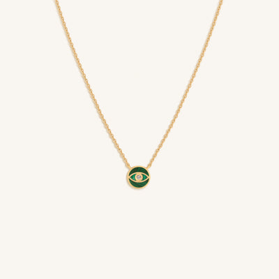 Soul’s Renewal Malachite Evil Eye Necklace