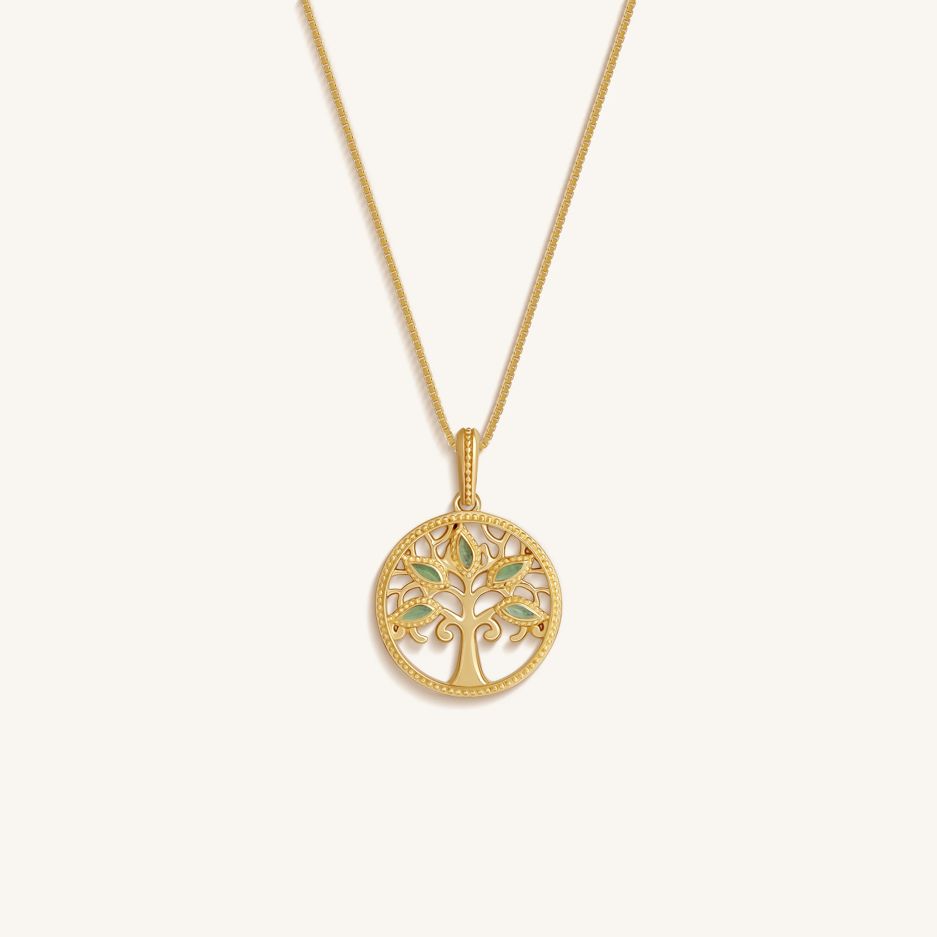 Essence of Growth Jade Tree of Life Necklace