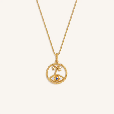 Eternal Balance Tree of Life Sapphire Necklace