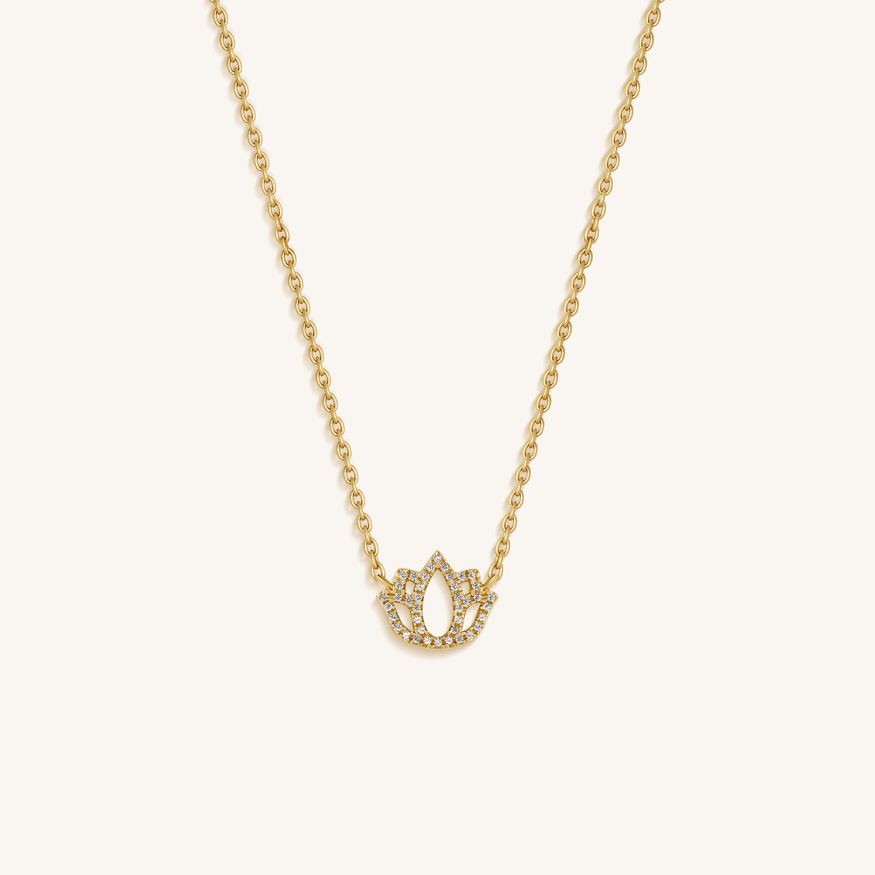 Ethereal Blossom Lotus Pendant Harmony Necklace