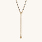 Unwavering Faith Cross - Hematite Rosary Necklace
