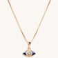 Radiant Happiness Evil Eye Pendant Necklace