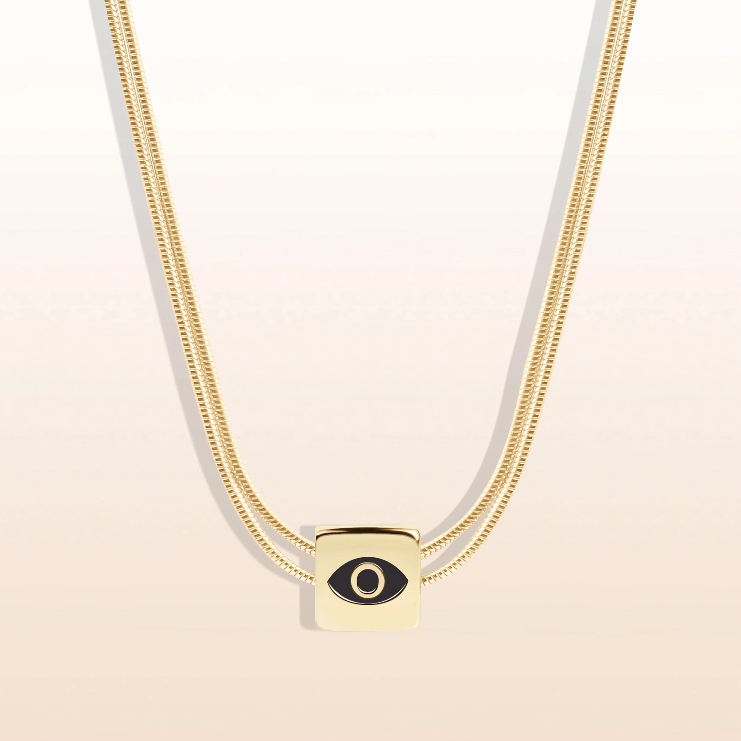 Protect & Balance - Mother of Pearl Evil Eye June Birthstone Necklace