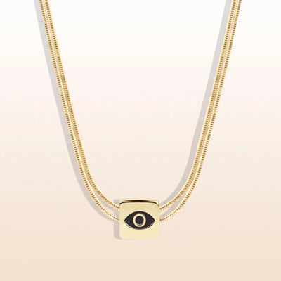 Protect & Balance - Mother of Pearl Evil Eye June Birthstone Necklace