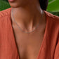 Spiritual Connection - Diamond Cut Silver Necklace