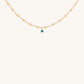 Glowing Perspective - Turquoise Enamel Evil Eye Necklace