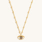 Cheerful Outlook - Enamel Evil Eye Pendant Necklace
