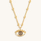 Cheerful Outlook - Enamel Evil Eye Pendant Necklace