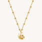 Guiding Energies - Gold Plated Moon & Star Necklace