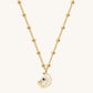 Guiding Energies - Gold Plated Moon & Star Necklace