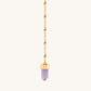 Divine Guidance - Amethyst Gold Evil Eye Necklace