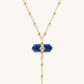 Sacred Integrity - Lapis Lazuli Gold Evil Eye Necklace