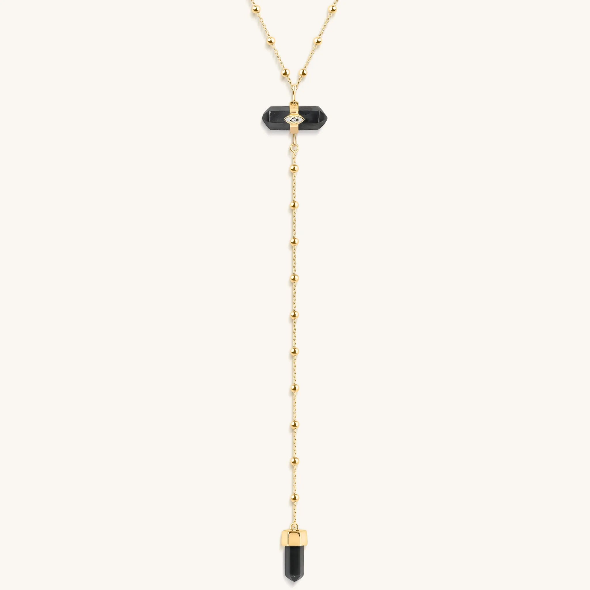 Creator of Positivity - Hematite Evil Eye Necklace