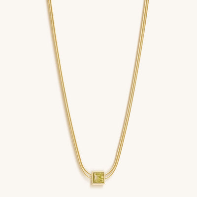 Motivate & Inspire - Peridot Evil Eye August Birthstone Necklace