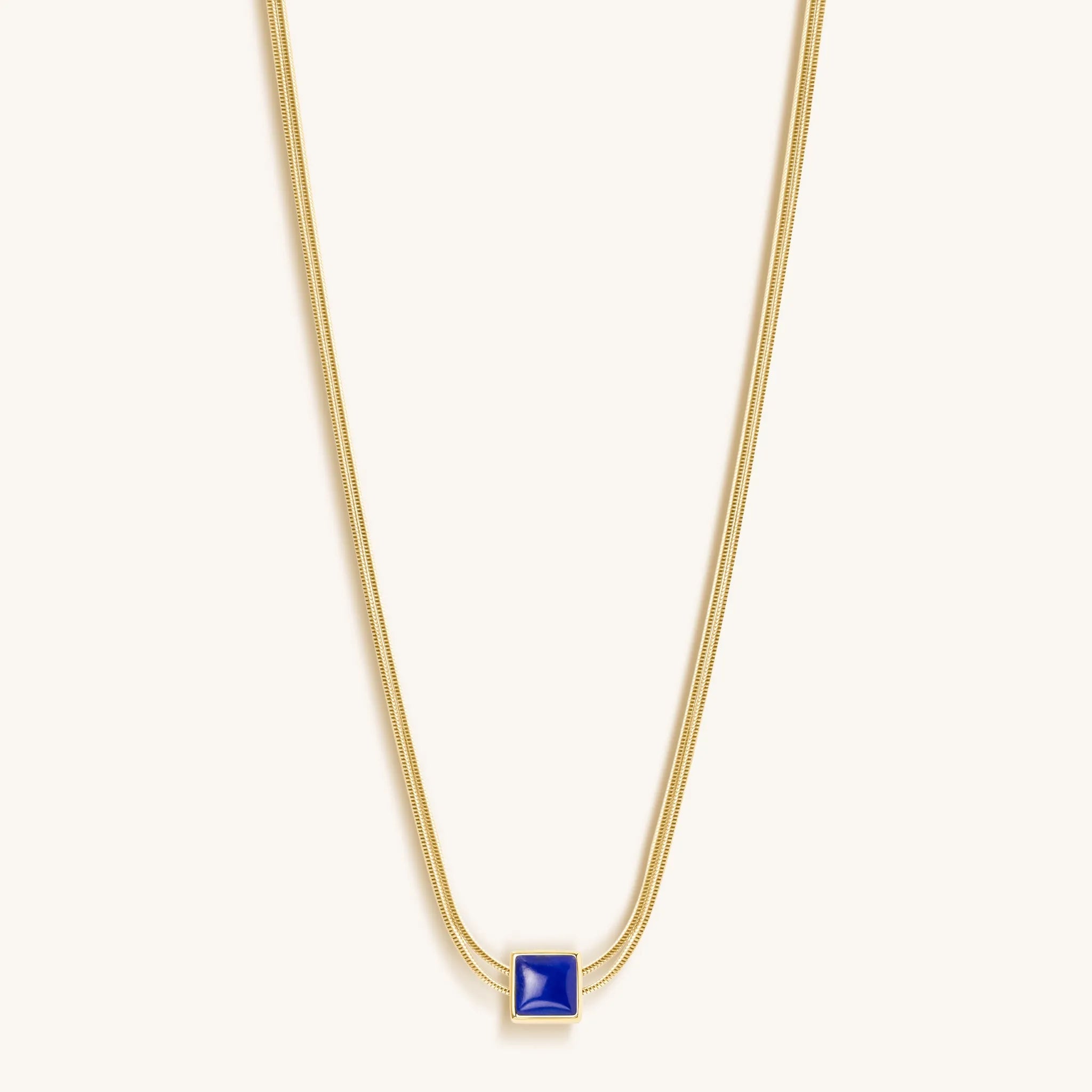 Manifest & Believe - Lapis Lazuli Evil Eye September Birthstone Necklace