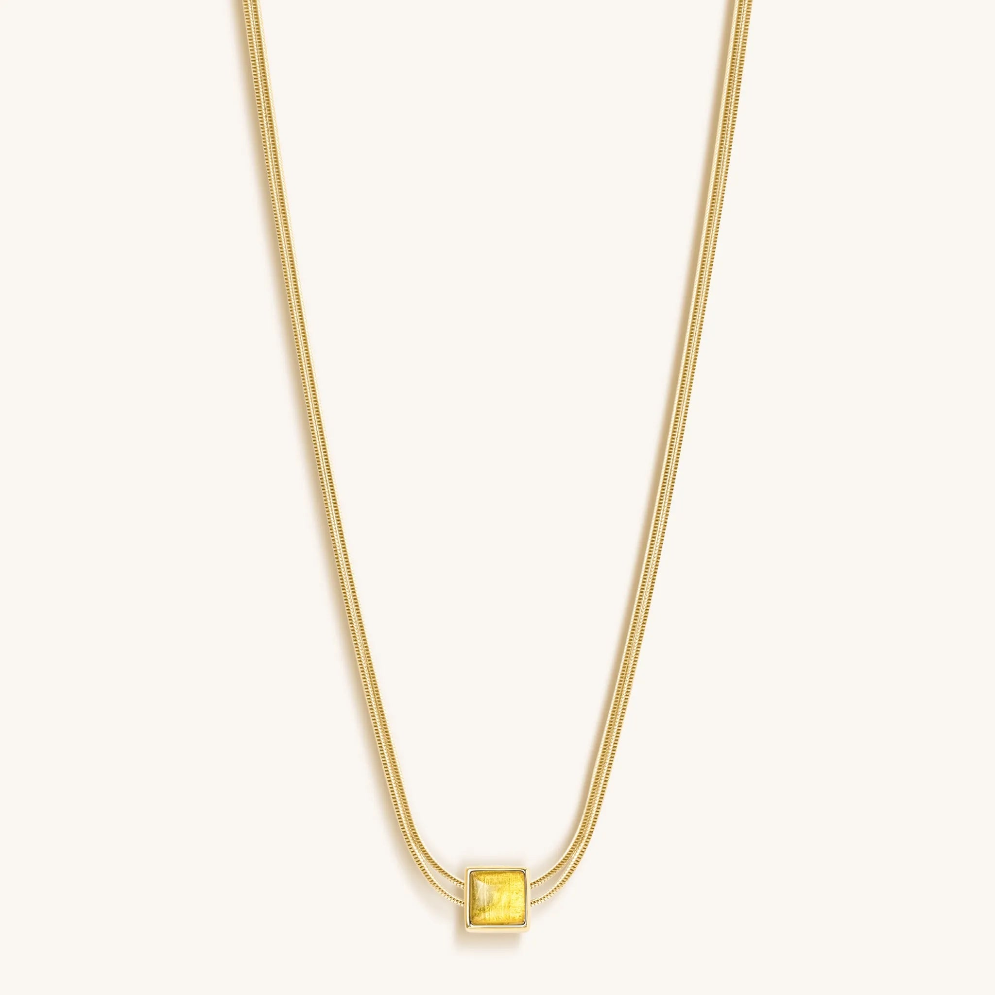Awaken & Shine - Citrine Evil Eye November Birthstone Necklace