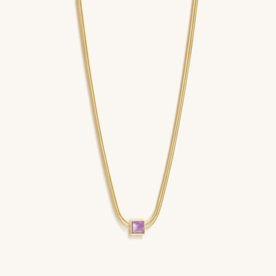Imagine & Dream - Amethyst Evil Eye February Birthstone Necklace