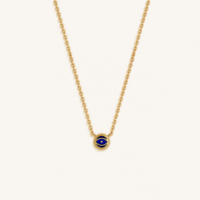 Midnight Horizon - Lapis September Birthstone Gold Necklace