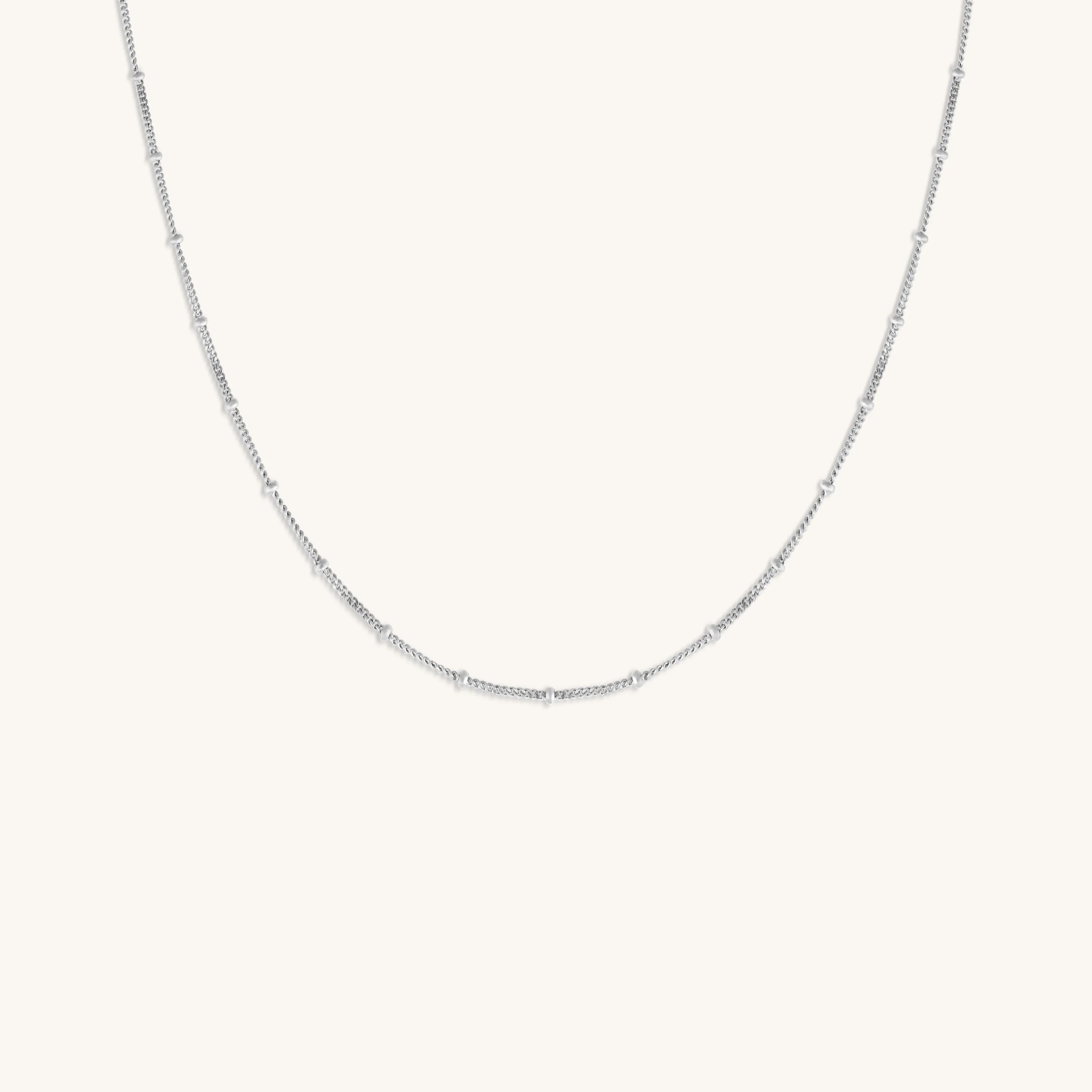 Spiritual Connection - Diamond Cut Silver Necklace