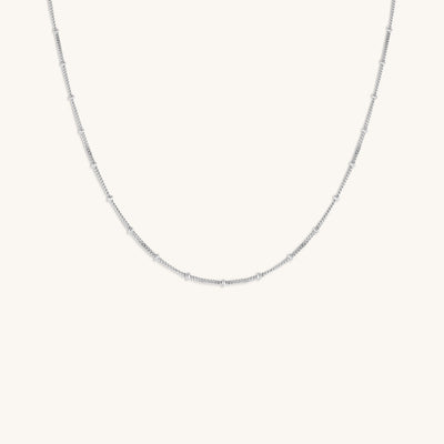 Spiritual Connection - Diamond Cut Silver Necklace