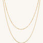 Golden Harmony - Double Chain Necklace