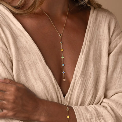 Ethereal Balance – Seven Chakra Harmony Necklace