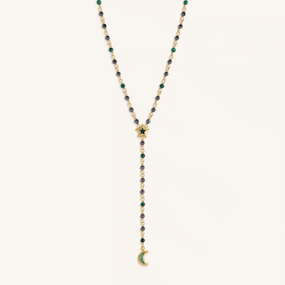 Moonlit Serenity Moon & Star Necklace