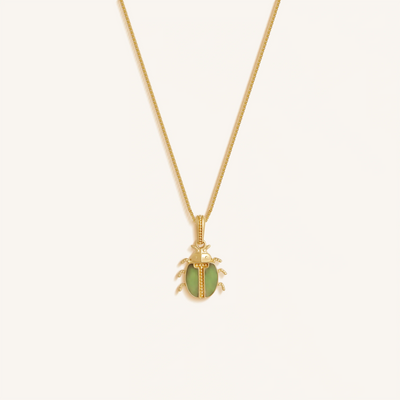 Ancient Keeper Jade Scarab Necklace