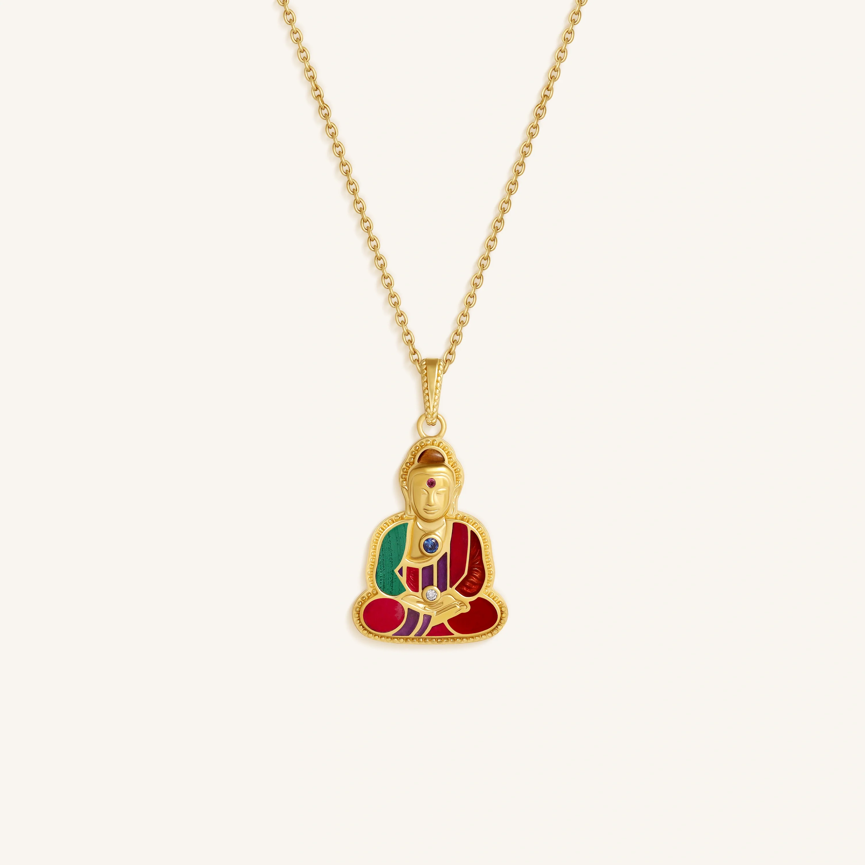 Radiant Stillness Buddha Charm Necklace
