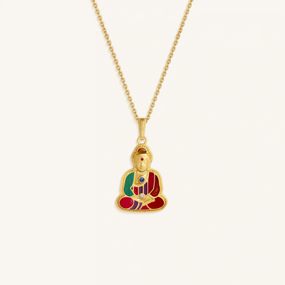 Radiant Stillness Buddha Charm Necklace