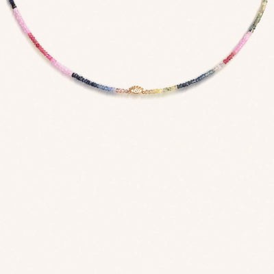 Protection & Wisdom - Multi Sapphire Evil Eye Necklace